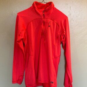 Outdoor Research Vigor Grid Fleece 1/4 Zip Pullover Top Women’s Hike, Size M